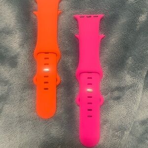 Vibrant Orange and Pink Watch Bands